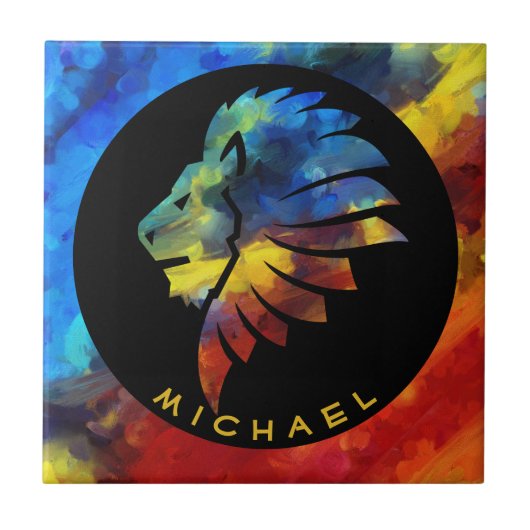 König des Dschungellililionenbodens Fliese (Vorderseite)