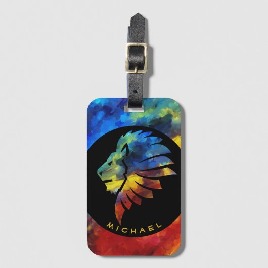 König des Dschungellililionenbodens Gepäckanhänger (Vorderseite Vertikal)