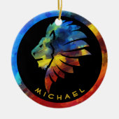 König des Dschungellililionenbodens Keramik Ornament (Vorne)