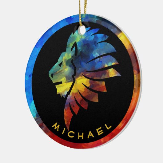 König des Dschungellililionenbodens Keramik Ornament (Links)