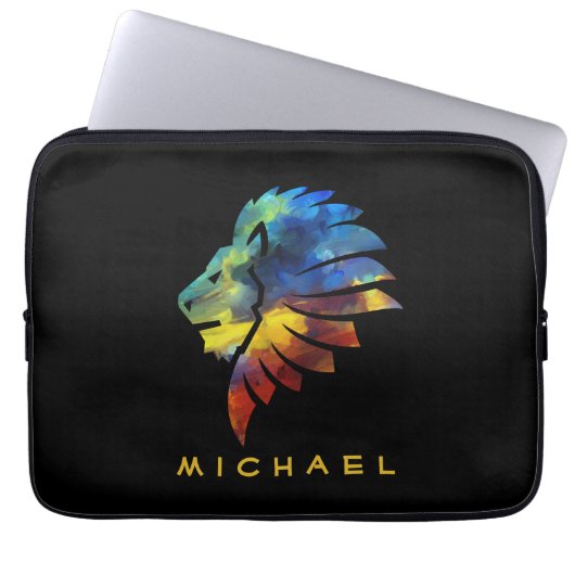 König des Dschungellililionenbodens Laptopschutzhülle (Vorderseite)