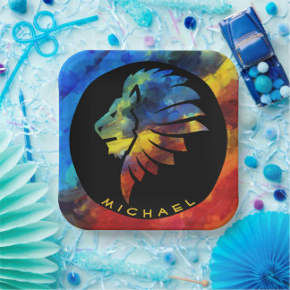 König des Dschungellililionenbodens Pappteller