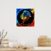 König des Dschungellililionenbodens Poster (Küche)