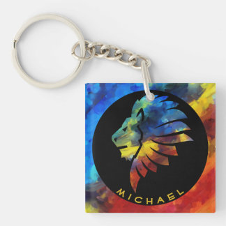 König des Dschungellililionenbodens Schlüsselanhänger