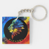 König des Dschungellililionenbodens Schlüsselanhänger (Rückseite)