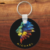 König des Dschungellililionenbodens Schlüsselanhänger (Vorderseite)