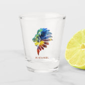 König des Dschungellililionenbodens Schnapsglas (Vorderseite)