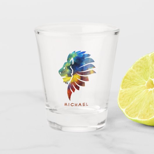 König des Dschungellililionenbodens Schnapsglas (Vorderseite)