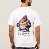 König des Dschungels am Gym T-Shirt (Rückseite)