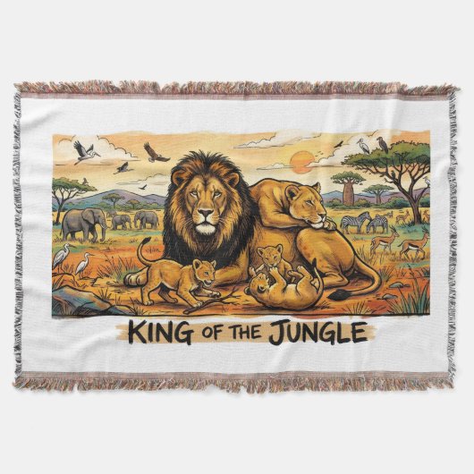 König des Dschungels Decke (Vorderseite)