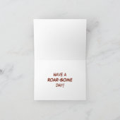 König des Dschungels Feiertagskarte (Innenseite)