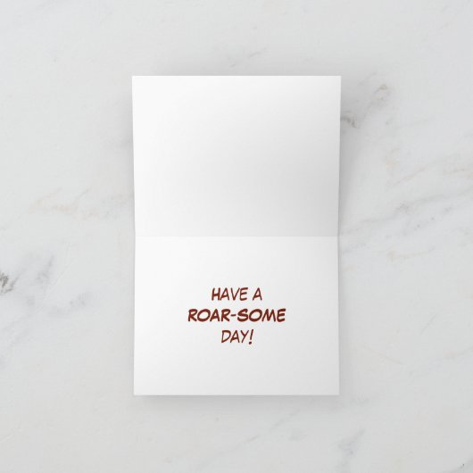 König des Dschungels Feiertagskarte (Innenseite)