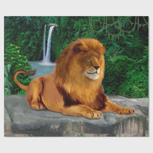 König des Dschungels Geschenkpapier (Flach)