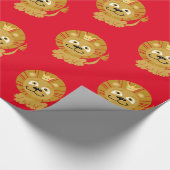 König des Dschungels Geschenkpapier (Ecke)