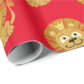 König des Dschungels Geschenkpapier (Rolleneckpunkt)