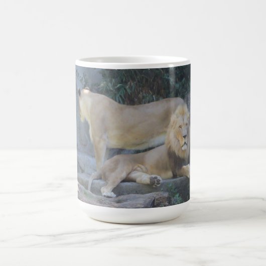 König des Dschungels 'Löwe' Kaffeetasse (Mittel)