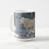König des Dschungels 'Löwe' Kaffeetasse (Vorderseite Links)