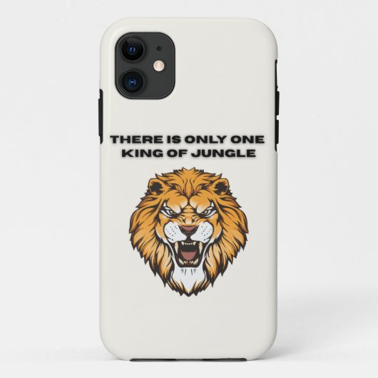 König des Dschungels Löwe Phone Case (Rückseite)