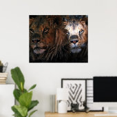 König des Dschungels Poster (Heimbüro)