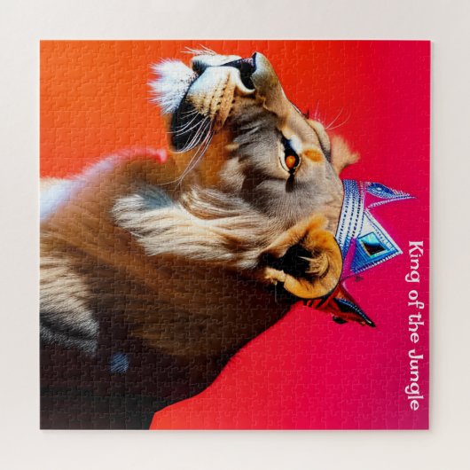 König des Dschungels Puzzle (Horizontal)