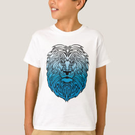 König des Dschungels, T - Shirt des Blauen Löwen