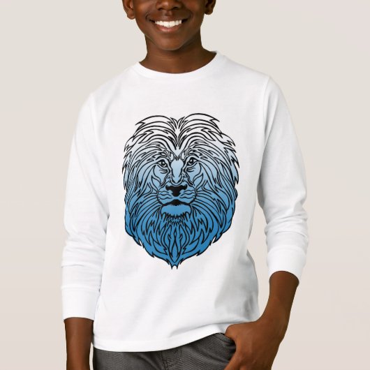 König des Dschungels, T - Shirt des Blauen Löwen (Vorderseite)
