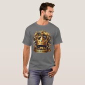 König des Gaming Royal Throne Crown Design T-Shirt (Vorne ganz)