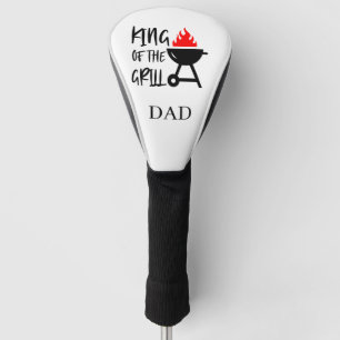 König des Grill-Vaters Personalisierter Vater-Tag Golf Headcover