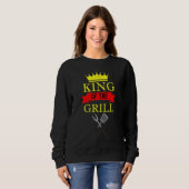 König des Grillkönigs Sweatshirt (Vorne ganz)