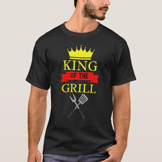 König des Grillkönigs T-Shirt (Vorderseite)