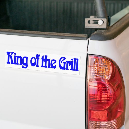 König des Grills Autoaufkleber (Auf Lkw)