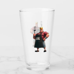 König-des-Grills-Bierglas Glas