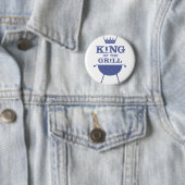 König Des Grills, Blau Button (Beispiel)