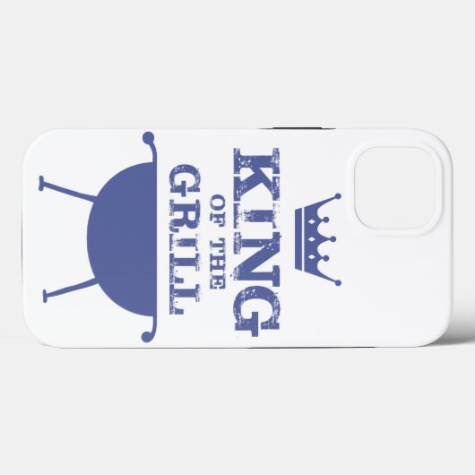 König des Grills, blau Case-Mate iPhone Hülle (Rückseite (Horizontal))