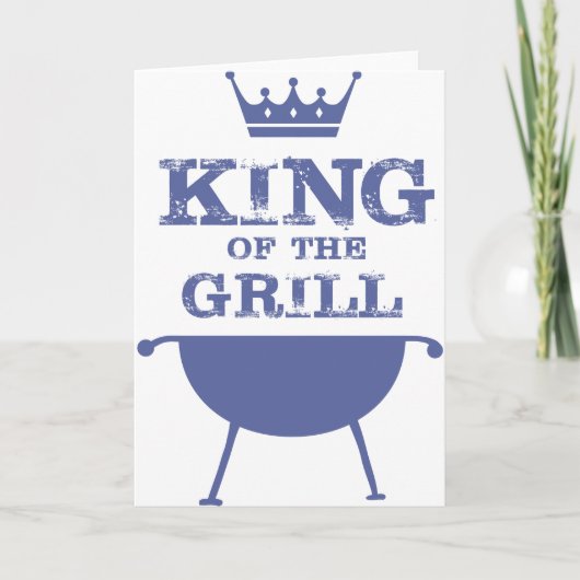 König des Grills, blau Karte (Vorderseite)