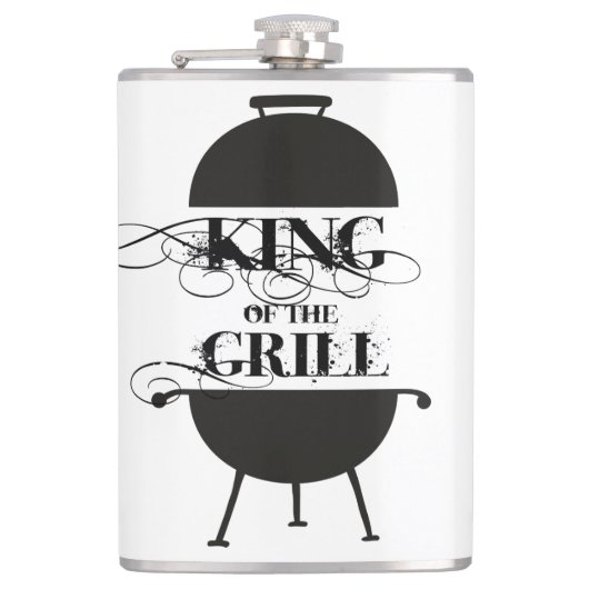 König Des Grills Flachmann (Vorderseite)