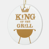 König des Grills, Gold Keramik Ornament (Links)