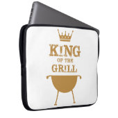 König des Grills, Gold Laptopschutzhülle (Vorne Rechts)