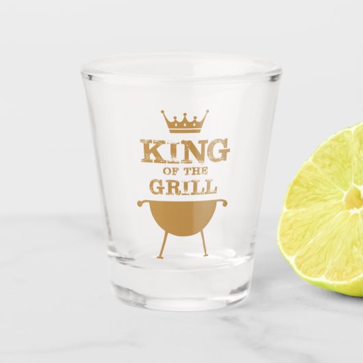 König des Grills, Gold Schnapsglas (Vorderseite)
