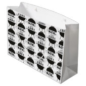 König Des Grills Große Geschenktüte (Rückseite Schrägansicht)