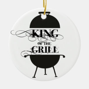 König Des Grills Keramik Ornament