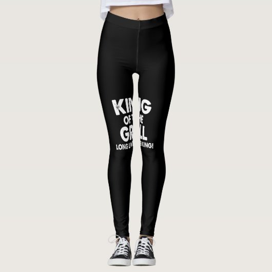 König des Grills lang lebe der König Leggings (Vorderseite)