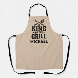 König des Grills Personalisierte BBQ-Schürze für P Schürze