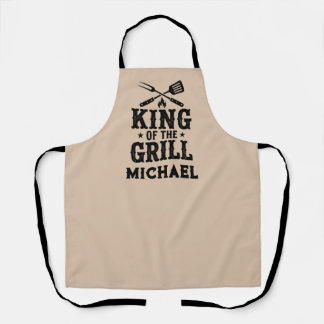König des Grills Personalisierte BBQ-Schürze für P Schürze