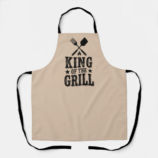 König des Grills Personalisierter BBQ-Meister Schürze