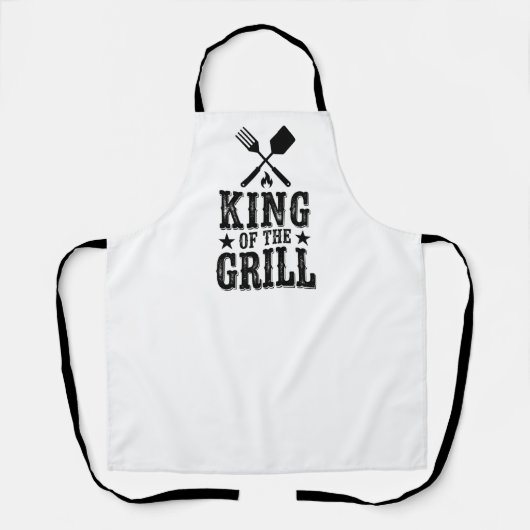 König des Grills Personalisierter BBQ-Meister Schürze (Vorderseite)