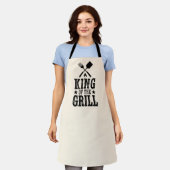 König des Grills Personalisierter BBQ-Meister Schürze (Getragen)