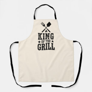 König des Grills Personalisierter BBQ-Meister Schürze