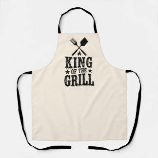 König des Grills Personalisierter BBQ-Meister Schürze