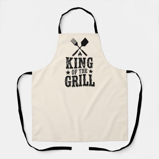 König des Grills Personalisierter BBQ-Meister Schürze (Vorderseite)